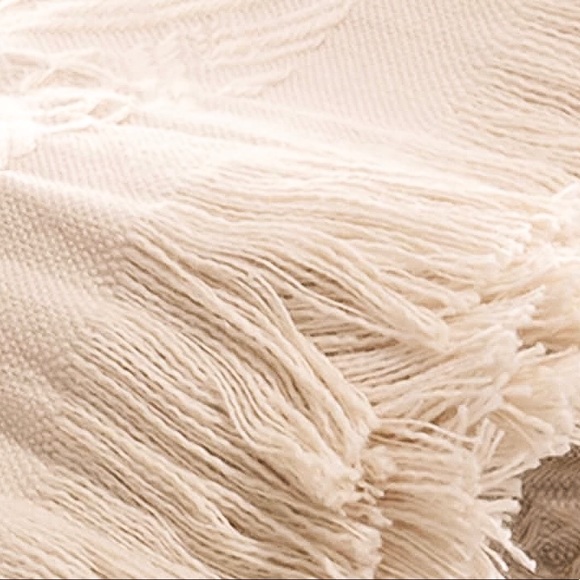 Pink Fringe Boho Urban Hand Bath Towel - Picture 4 of 4